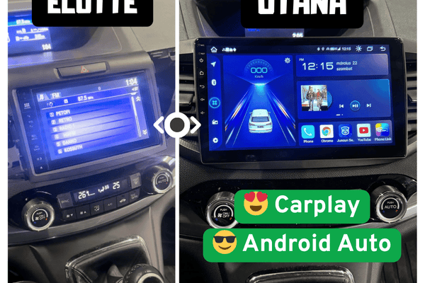 Honda CR-V 4 Android Multimédia Beépítés. Előtte – Utána - TopNAVI