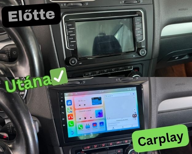 Volkswagen Golf 6 Multimédia Beszerelés – CarPlay, GPS, Tolatókamera - TopNAVI