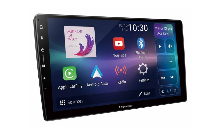 Pioneer SPH-PF97BT saját kezelőfelülete, forrásválasztó menü