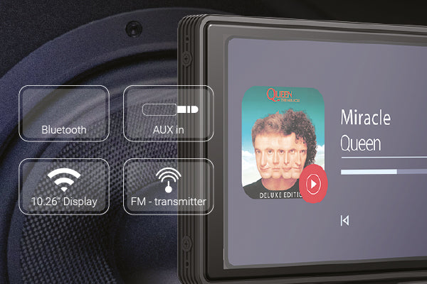 Navitel DS1020 Bluetooth, AUX és FM transzmitter kapcsolatok