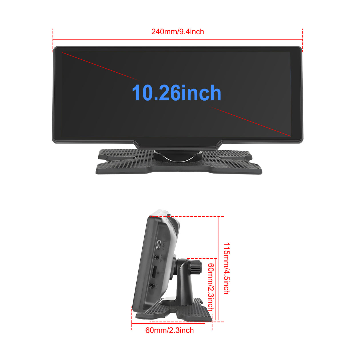 Universal 10.26″ CarPlay display with Android system