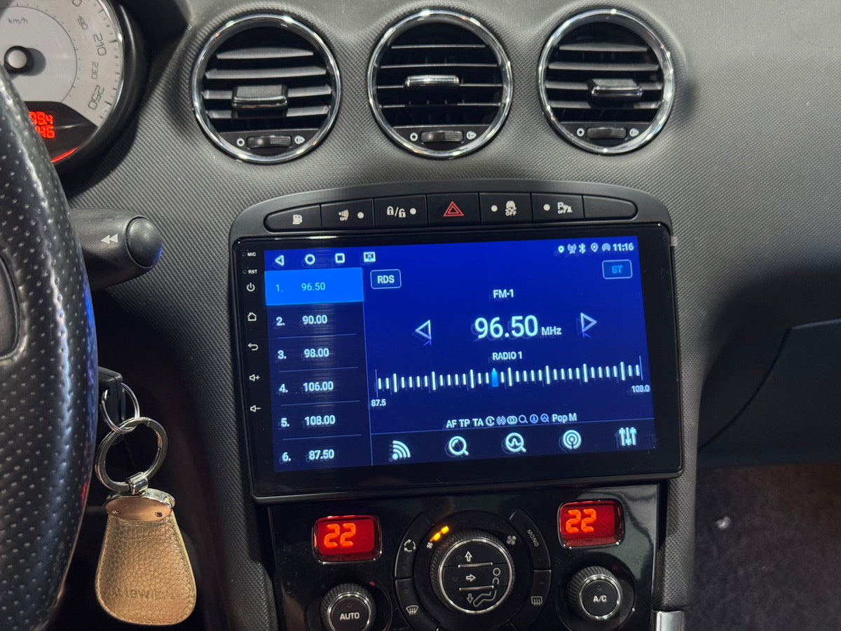 Peugeot 308, 308 SW 2007-2013 9" Android multimedia car radio touchscreen head unit