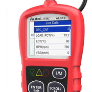 Autel AL319 OBD2 hibakódolvasó – színes TFT kijelző, élő adatok, I/M gomb — kép 2