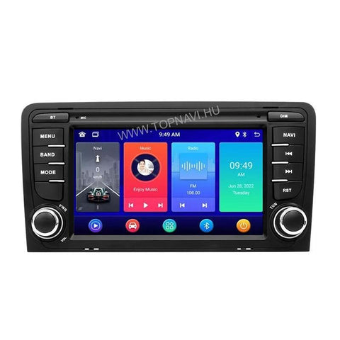 Android érintőkijelzős fejegység Audi A3 2003–2012 típushoz – 7 inch 