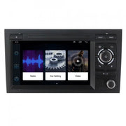Audi A4 B6 B7 2002–2012 7" Android multimedia car radio touch screen head unit (right button) — kép 2