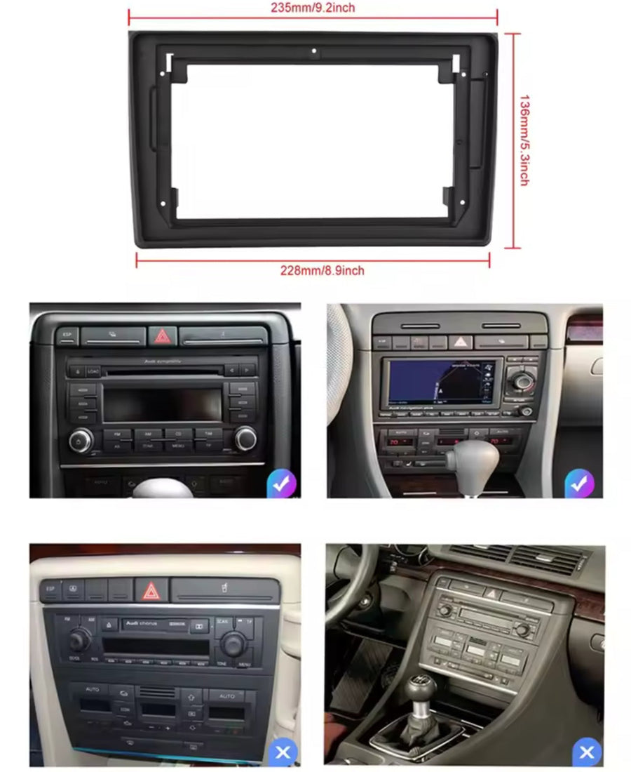 Android autórádió Audi A4 2002–2012 típushoz érintőkijelzővel – 9 inch  