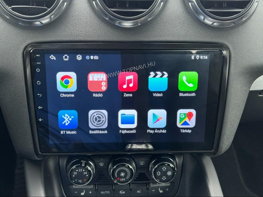 Márkaspecifikus Android autórádió Audi TT MK2-höz – nagy felbontású kijelző és modern csatlakozási lehetőségek