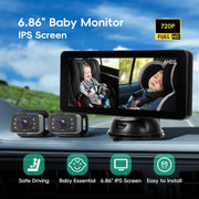 Car Baby Monitor Camera 6.86" — kép 1