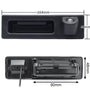 BMW 3/5 Series X1 X3 X4 X5 F10 F11 F25 F30 F31 E60 E61 E70 E71 E72 E82 E88 E84 E90 E91 E92 E93 2011-2015 FullHD 1080P Rear View Camera — kép 7