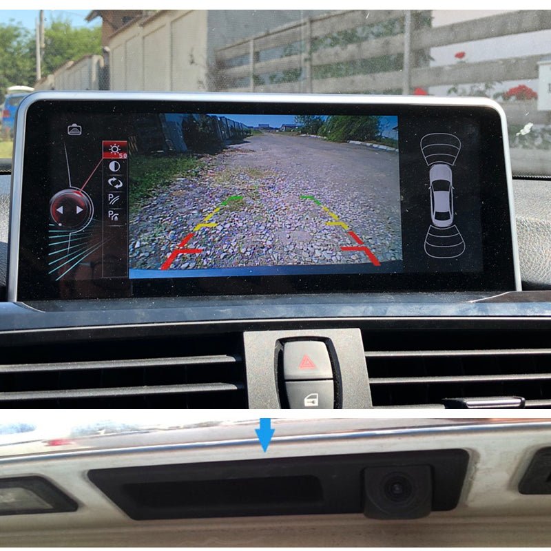 BMW 3 5 Serise X1 X3 X4 X5 F10 F11 F25 F30 F31 E60 E61 E70 E71 E72 E82 E88 E84 E90 E91 E92 E93 2011 - 2015 FullHD 1080P Tolatókamera - TopNAVI
