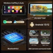 BMW 5 Series F10 F11 2010-2017 10.25" Android Multimedia Head Unit — kép 6