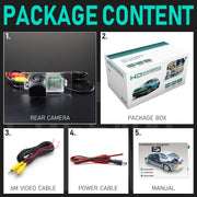 BMW E38 E39 E46 E60 E61 E65 E66 E90 E91 E92 X3 X4 X5 X6 FullHD 1080P Reversing Camera — kép 8
