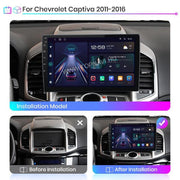 Chevrolet Captiva 2011-2016 10.1" Android Multimedia Head Unit — kép 2