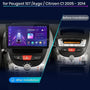Citroen C1 2005-2014 10" Android multimedia car radio touchscreen head unit — kép 2