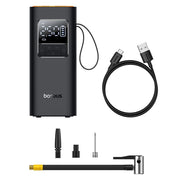 Baseus Super Mini Pro akkus autós kompresszor – 4000 mAh, 150 PSI, LCD kijelző — kép 5