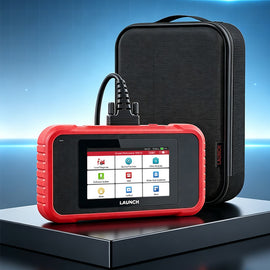 LAUNCH CRP129E V3.0 diagnosztikai készülék 5 hüvelykes érintőképernyővel, OBD2 kábellel és fekete hordtáskával