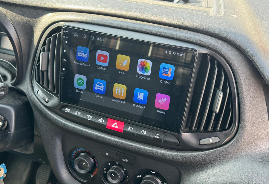 Fiat Doblo 2015 - 2019 9" Android Multimédia fejegység - TopNAVI