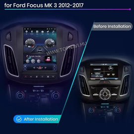 Ford Focus 3 "Tesla Style" 2012 - 2017 9.7" Android Multimédia fejegység - TopNAVI