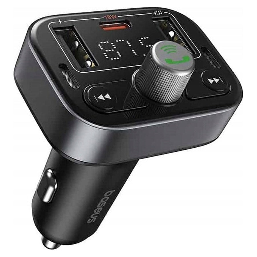 Baseus S-09 Pro FM transzmitter és autós töltő kijelzővel