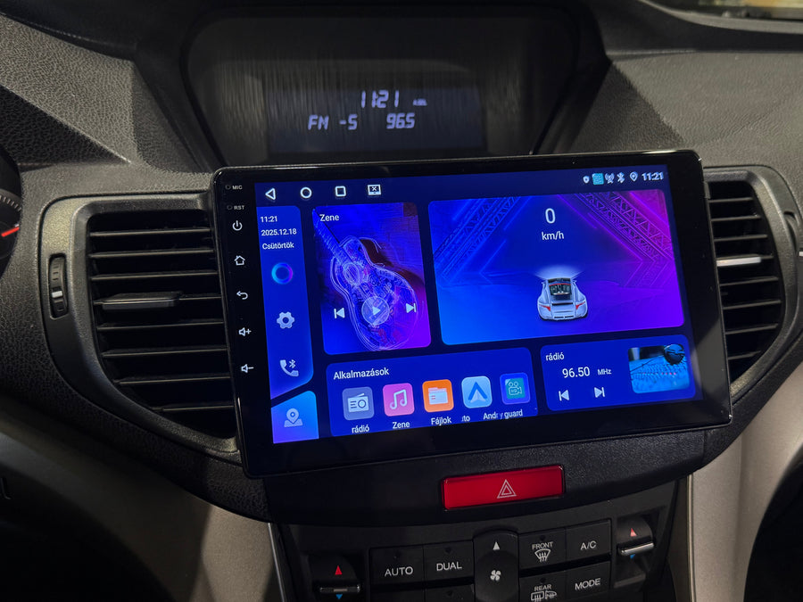 Honda Accord 8.gen 2008 - 2015 9" Android Multimédia fejegység autórádió, hifi, rádió és fejegység nagy kijelzővel, CarPlay, Android autó, Wifi és Bluetooth támogatással,