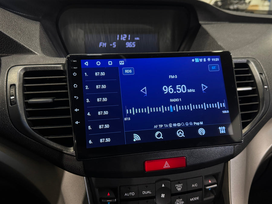 Honda Accord 8.gen 2008 - 2015 9" Android Multimédia fejegység autórádió, hifi, rádió és fejegység nagy kijelzővel, CarPlay, Android autó, Wifi és Bluetooth támogatással,