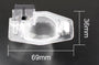 Honda Civic CRX (69×36 mm) FullHD 1080P reversing camera — kép 5
