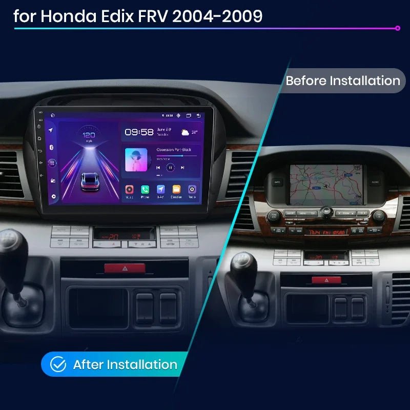 Honda FRV 2004 - 2009 10.1" Android Multimédia fejegység autórádió, hifi, rádió és fejegység nagy kijelzővel, CarPlay, Android autó, Wifi és Bluetooth támogatással,