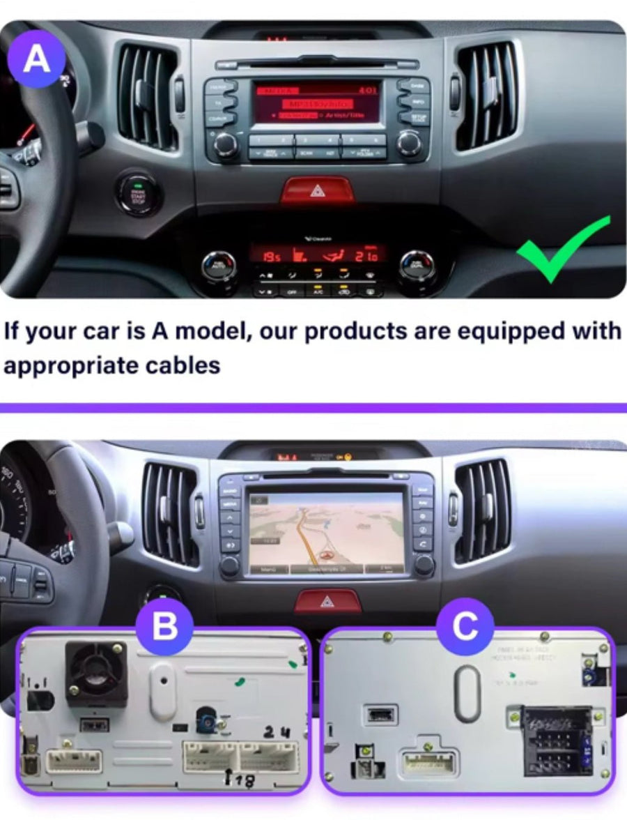Kia Sportage 3 2010 - 2015 9" Android Multimédia fejegység autórádió, hifi, rádió és fejegység nagy kijelzővel, CarPlay, Android autó, Wifi és Bluetooth támogatással,