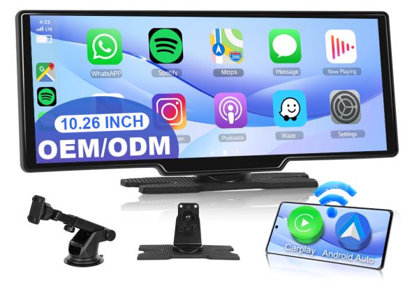 Universal 10.26″ CarPlay display with Android system