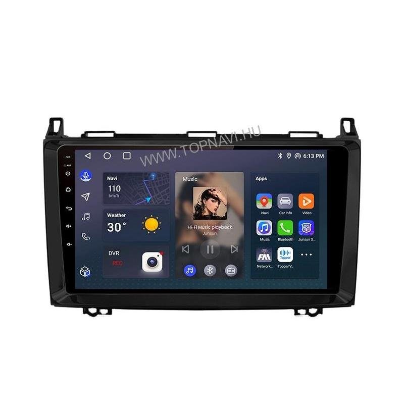 Mercedes-Benz A W169 / B W245 / Vito, Viano W639 / Sprinter W906 9" Android Multimedia Head Unit — Márkaspecifikus multimédia