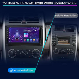 Mercedes - Benz A W169 / B W245 / Vito, Viano W639 / Sprinter W906 9" Android Multimédia Fejegység - TopNAVI