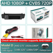 Mercedes-Benz CLA C117 (2013–2019) / C-Class W205 (2014–) Full HD 1080P Rear View Camera — kép 7