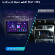 Mercedes-Benz C W203 / CLC W203 / CLK W209 9" Android Multimedia Head Unit — kép 2
