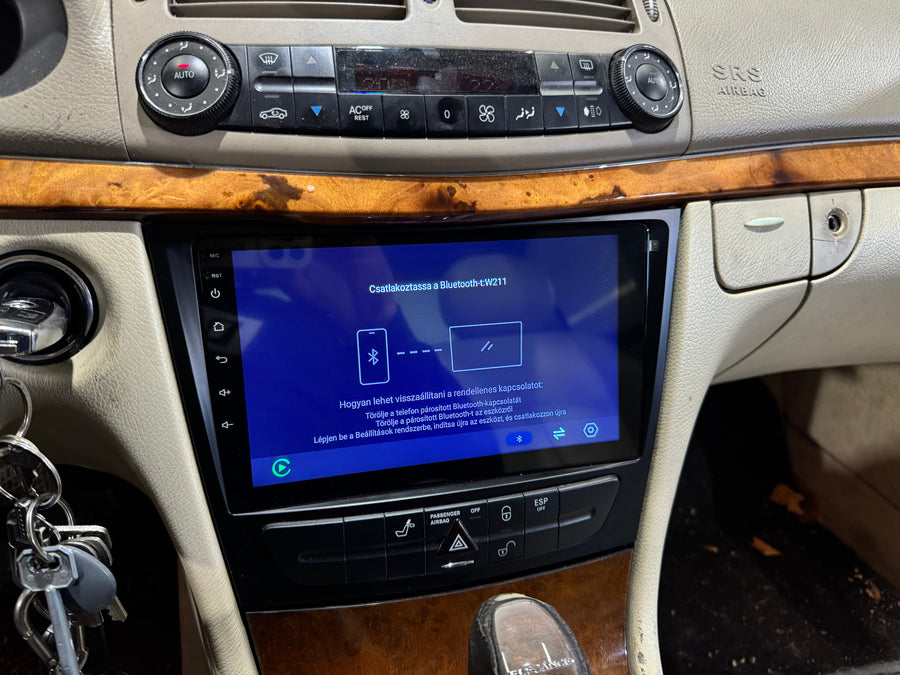 Mercedes - Benz E W211 / CLS W219 / G W463 9" Android Multimédia Fejegység autórádió, hifi, rádió és fejegység nagy kijelzővel, CarPlay, Android autó, Wifi és Bluetooth támogatással,