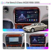 Mercedes Benz S Class W220 1998-2005 9" Android Multimedia Head Unit — kép 2