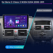 Mercedes Benz W204 C Class 2008-2014 Android Multimedia Head Unit — kép 2