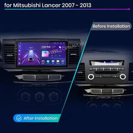 Mitsubishi Lancer 2007 - 2014 10.1" Android Multimédia fejegység - TopNAVI