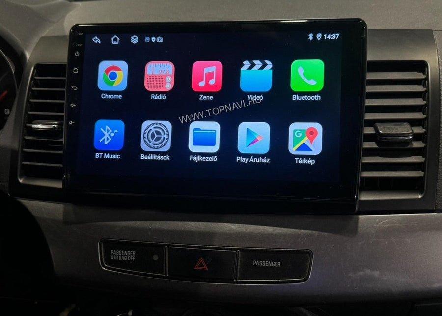 Mitsubishi Lancer 2007 - 2014 10.1" Android Multimédia fejegység - TopNAVI