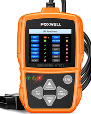 Foxwell NT201 OBD2 hibakódolvasó – élő adatok, I/M gomb, ingyenes frissítés — kép 1