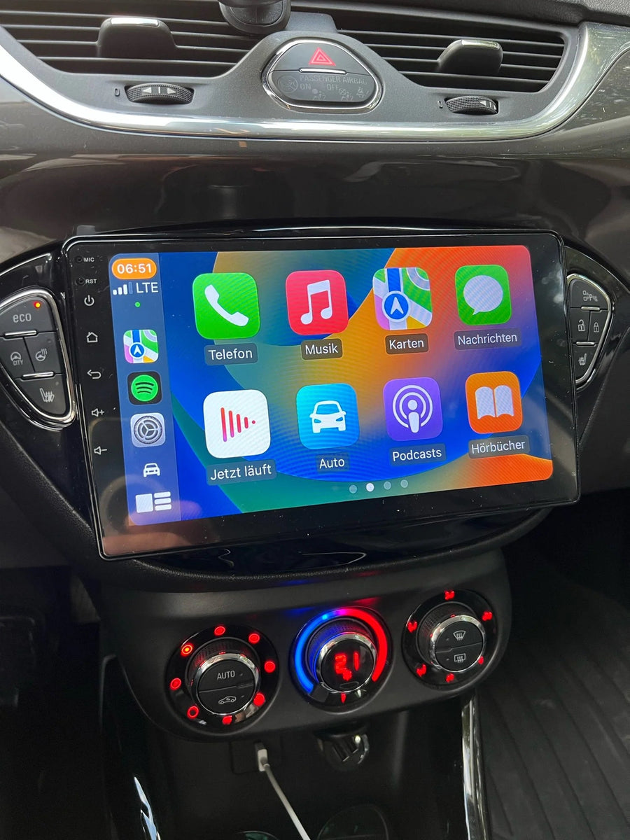 Opel Corsa E / Adam 2013 - 2019 9" Android Multimédia fejegység autórádió, hifi, rádió és fejegység nagy kijelzővel, CarPlay, Android autó, Wifi és Bluetooth támogatással,