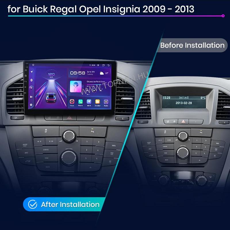 Opel Insignia 2008 - 2013 9" Android Multimédia fejegység - TopNAVI