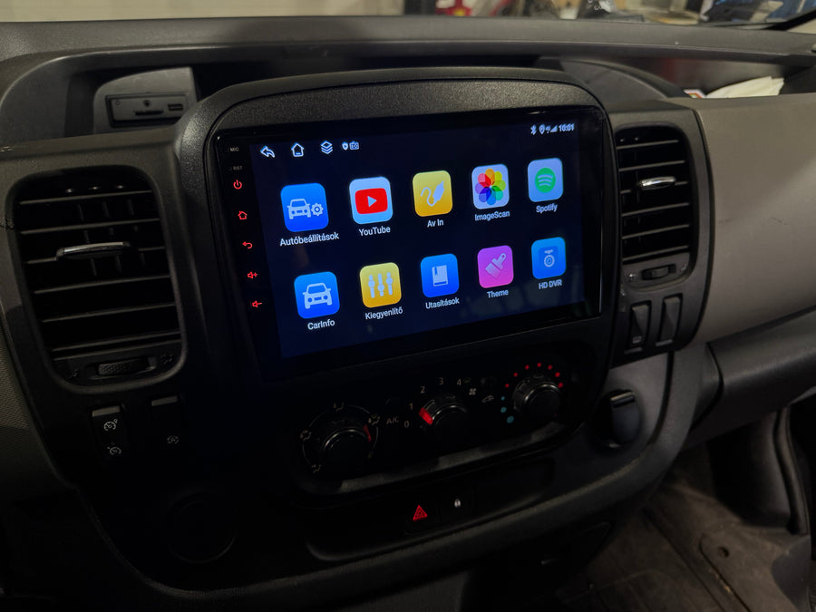 Opel Vivaro B 2014 - 2020 9" Android Multimédia fejegység autórádió, hifi, rádió és fejegység nagy kijelzővel, CarPlay, Android autó, Wifi és Bluetooth támogatással,