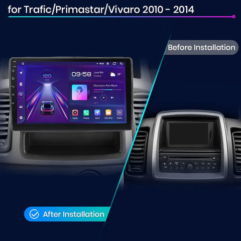 Opel Vivaro X83 2010 - 2014 10" Android Multimédia fejegység autórádió, hifi, rádió és fejegység nagy kijelzővel, CarPlay, Android autó, Wifi és Bluetooth támogatással,