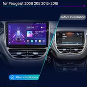 Peugeot 208 / 2008 2012- 2019 10.1" Android Multimedia Head Unit — kép 2