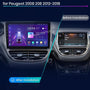 Peugeot 208 / 2008 2012-2019 10.1" Android multimedia car radio touchscreen head unit — kép 2