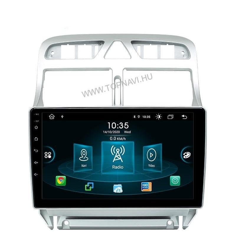 Peugeot 307 2001 - 2008 9" Audio Android Multimédia fejegység - TopNAVI