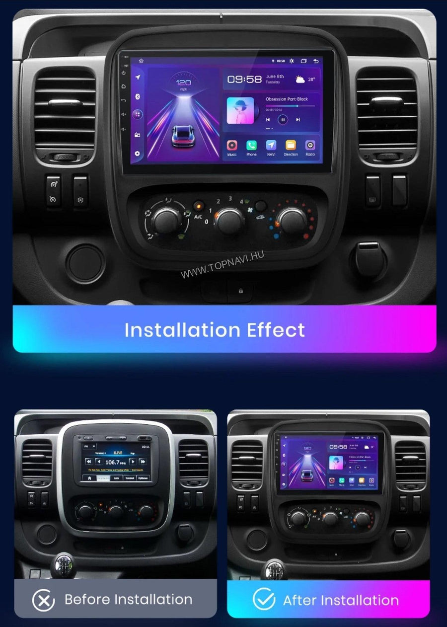 Renault Trafic 3 2014 - 2021 9" Android Multimédia fejegység - TopNAVI