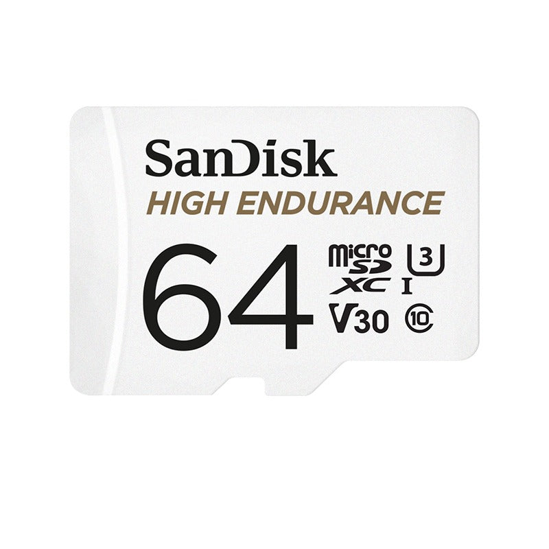 SanDisk High Endurance 64 GB microSDXC memóriakártya elölnézet