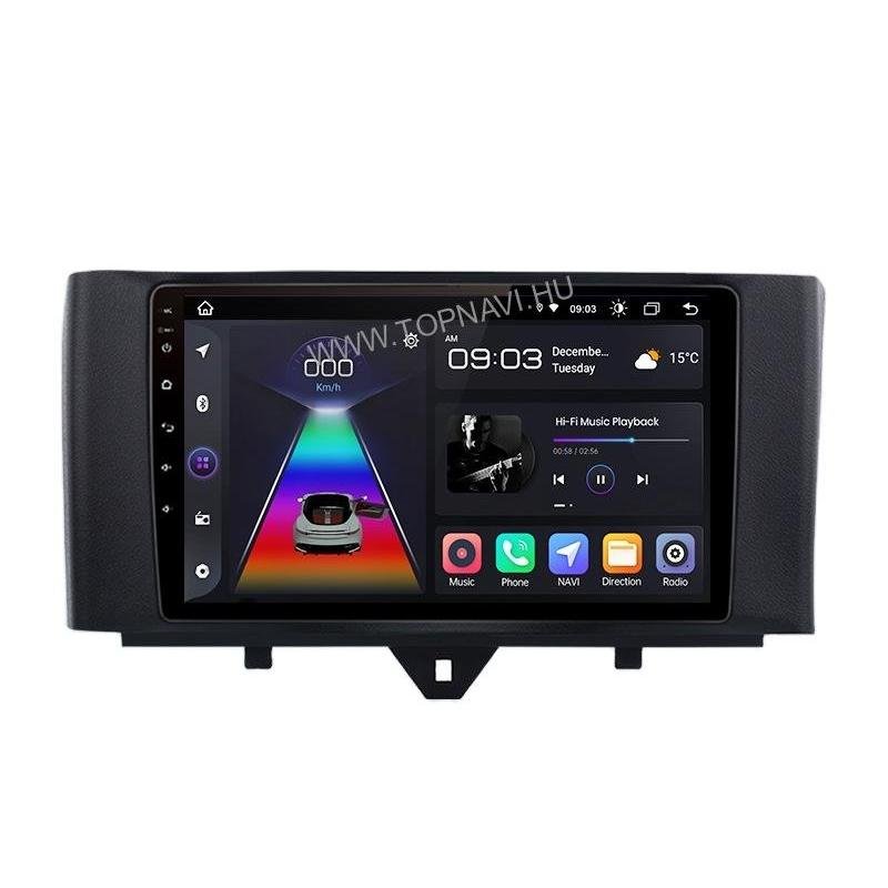 Smart Fortwo W451 FL 2010 - 2015 9" Android Multimédia fejegység - TopNAVI
