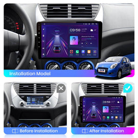 Suzuki Alto 2009 - 2016 9" Android Multimédia fejegység autórádió, hifi, rádió és fejegység nagy kijelzővel, CarPlay, Android autó, Wifi és Bluetooth támogatással,